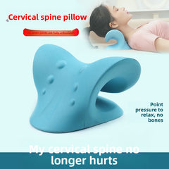 C-shaped pillow blue
