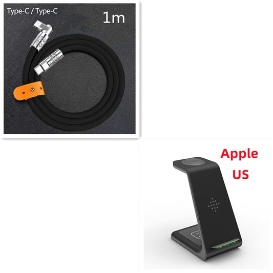 3 in 1 Fast Charging Station Wireless Charger Phone Stand