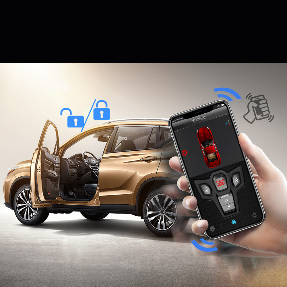 Mobile Phone Control Car One-Way Remote Start Alarm System