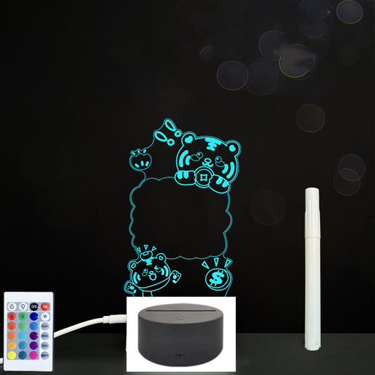 3D Acrylic Handwriting LED Message Board for Creative Decor