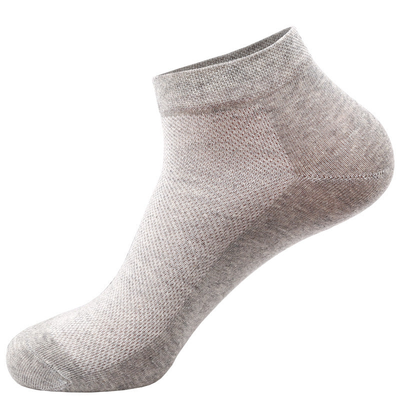 Men's Breathable Cotton Low-Cut Socks Summer Daily Comfort