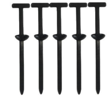 Cable tie clips with core pins