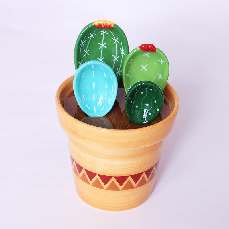 Cactus Ceramic Measuring Spoons