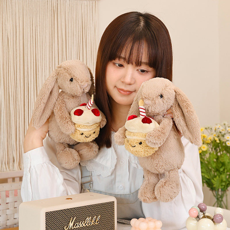 Cake Theme Plush Rabbit Doll