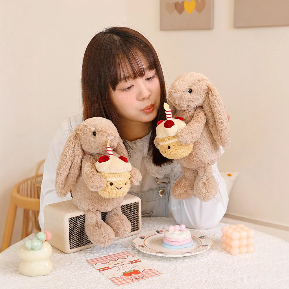 Cake Theme Plush Rabbit Doll