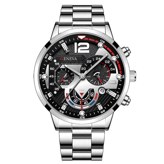 Calendar quartz watch