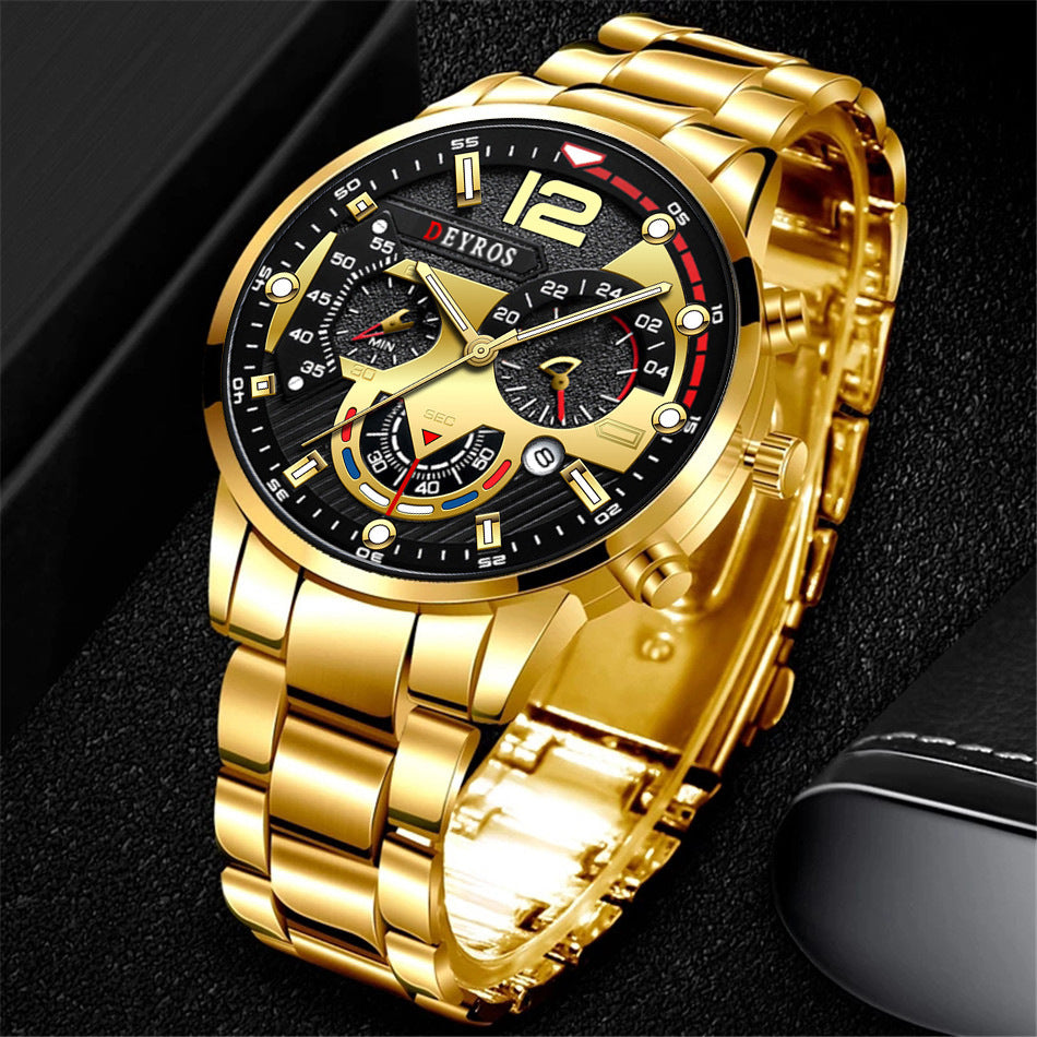Calendar quartz watch