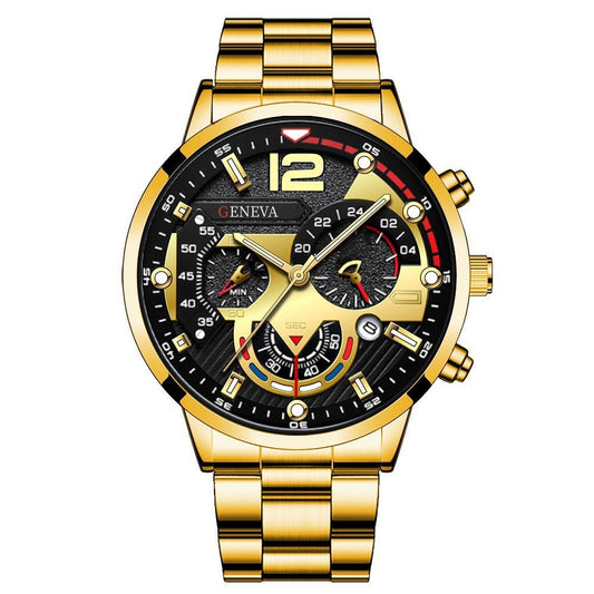 Calendar quartz watch