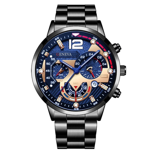 Calendar quartz watch