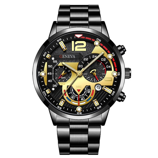 Calendar quartz watch