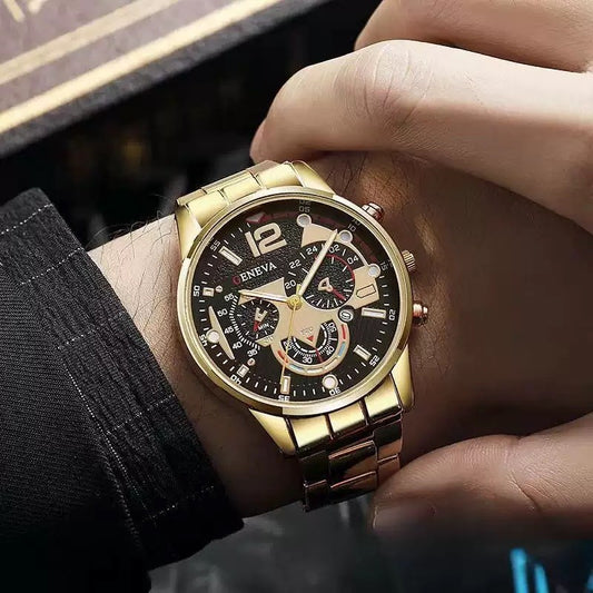 Calendar quartz watch