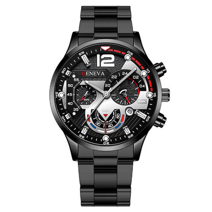 Calendar quartz watch