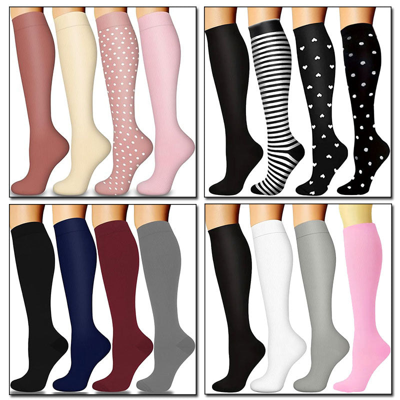 Calf Compression Socks, Sports Knee-High Socks, Running Compression Socks,