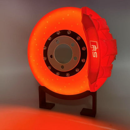 Caliper illuminated brake disc tabletop ambient light