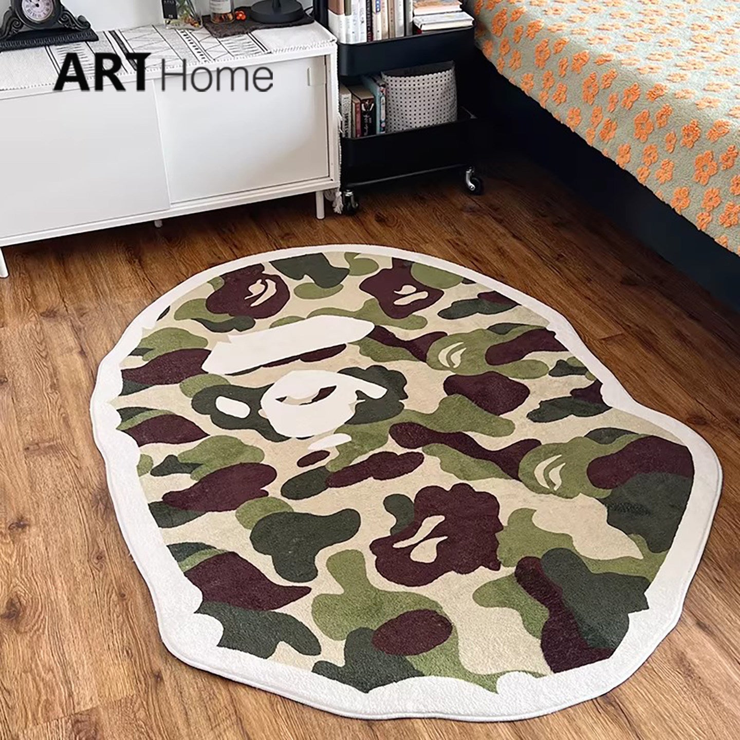 Camouflage Ape Velvet Carpet
