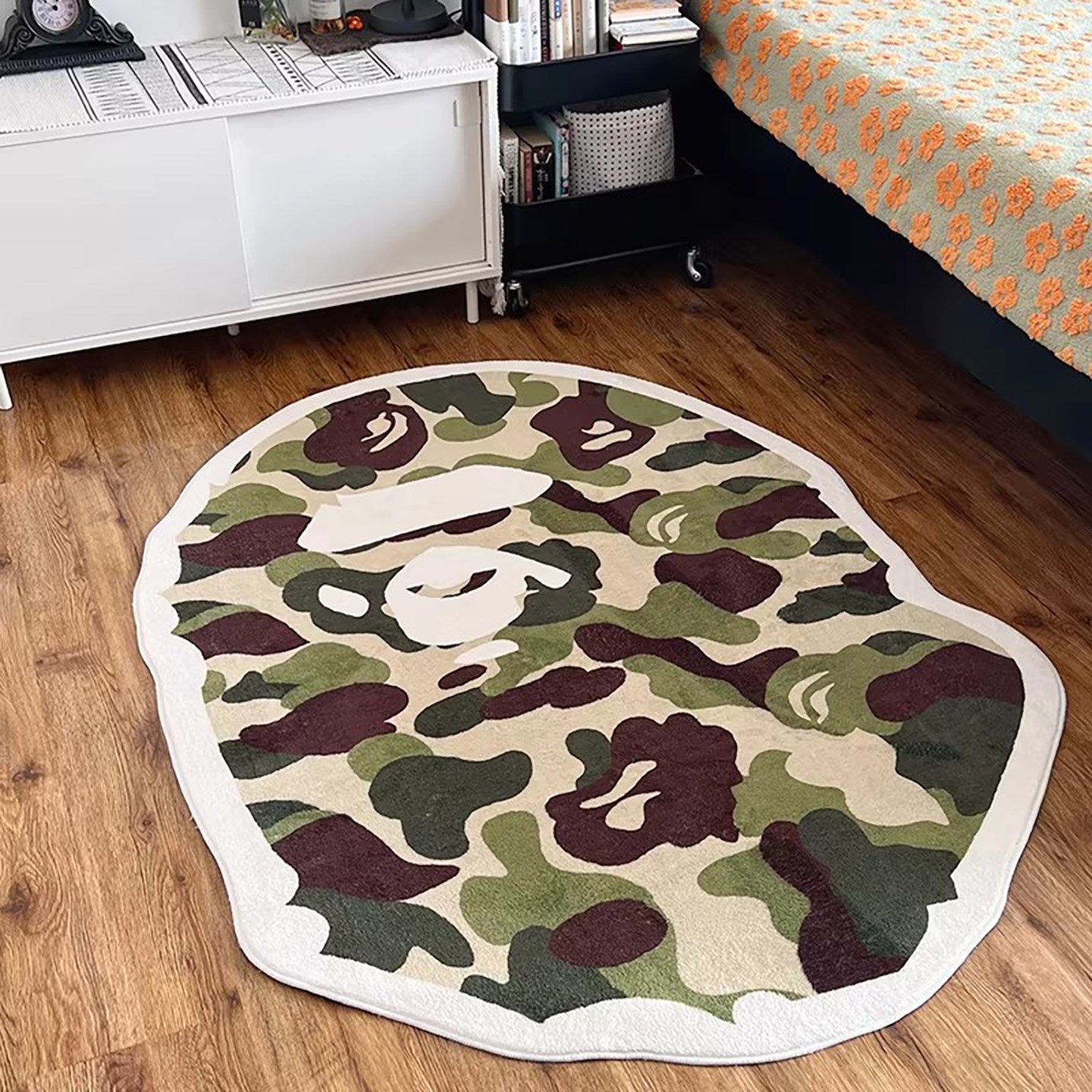 Camouflage Ape Velvet Carpet