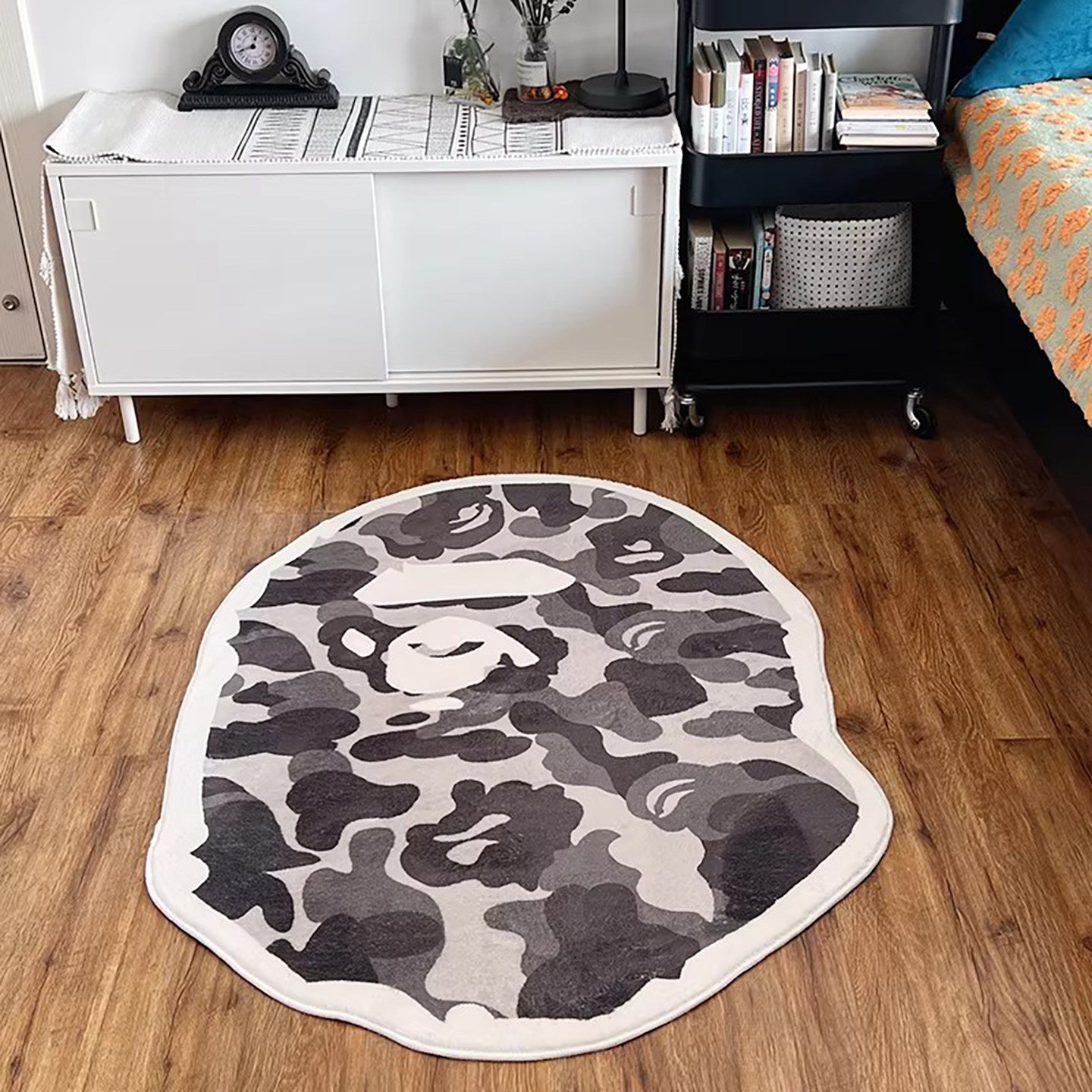 Camouflage Ape Velvet Carpet