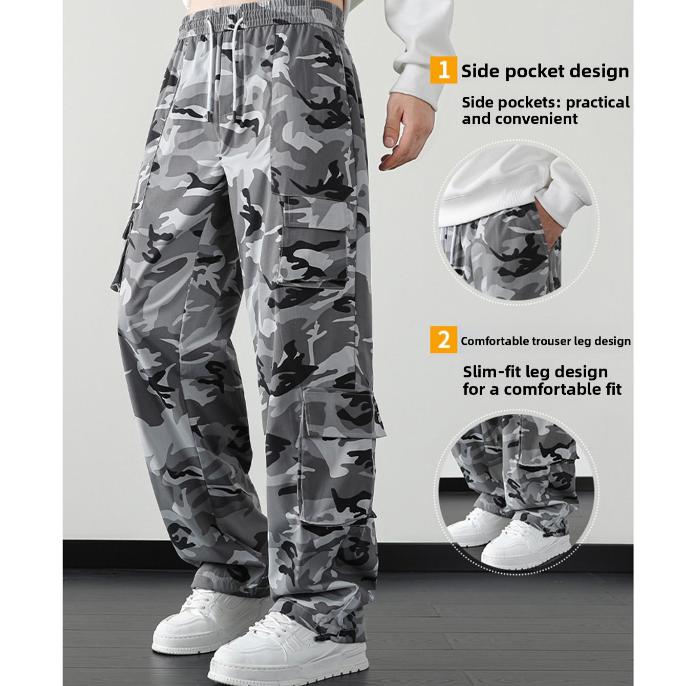 Camouflage Cargo Pants Men