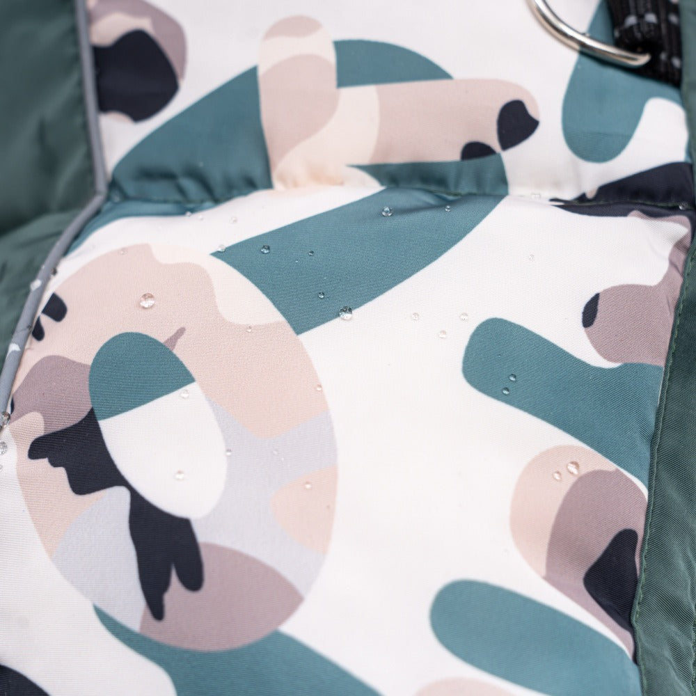 Camouflage dog coat