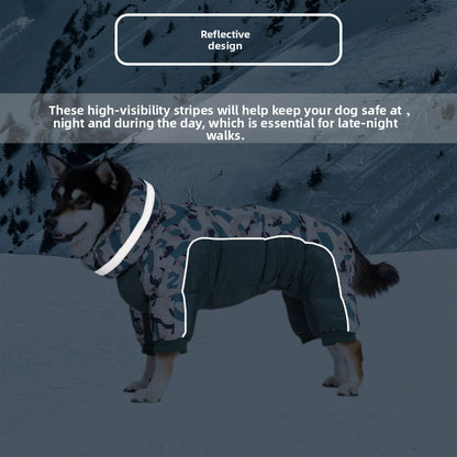 Camouflage dog coat