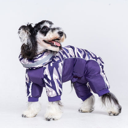 Camouflage dog coat