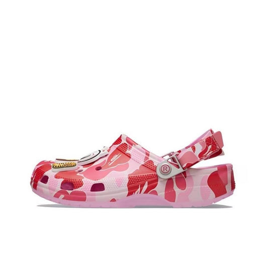 Camouflage dopamine cartoon crocs
