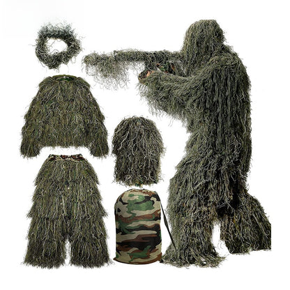 Camouflage Ghillie Suit for Outdoor Stealth