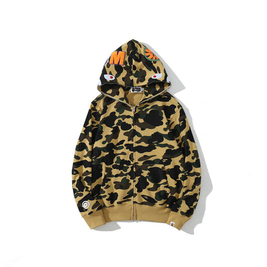 Camouflage Hooded Cardigan