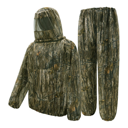 Camouflage Outdoor Suit with Mosquito Protection