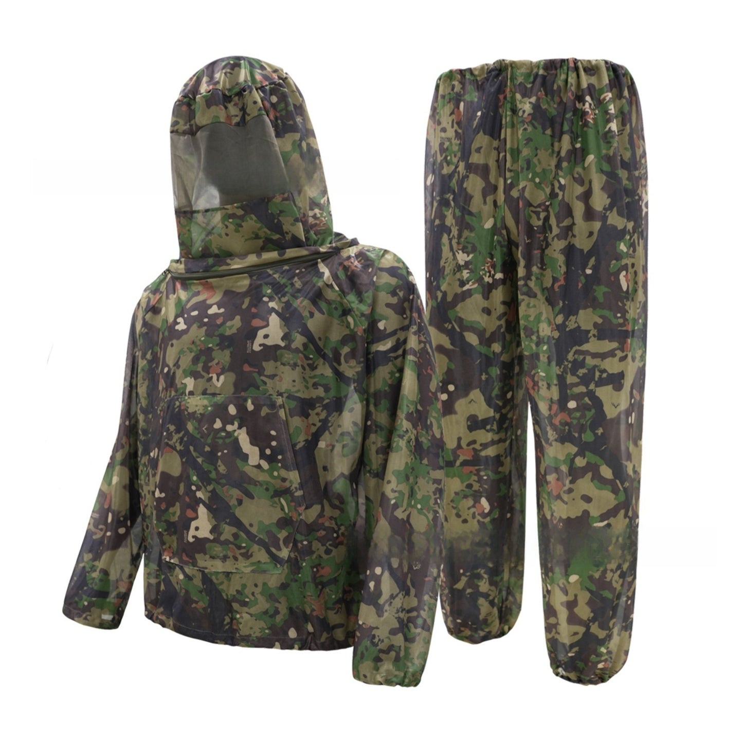 Camouflage Outdoor Suit with Mosquito Protection