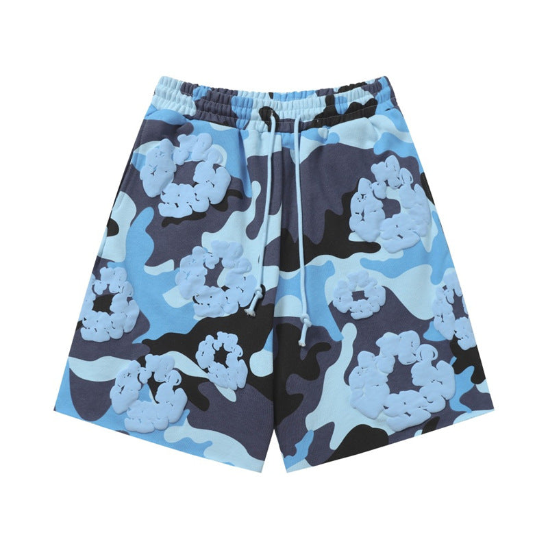 Camouflage Print Sweatshirt and Pants Set