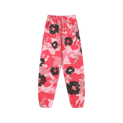 Camouflage Print Sweatshirt and Pants Set