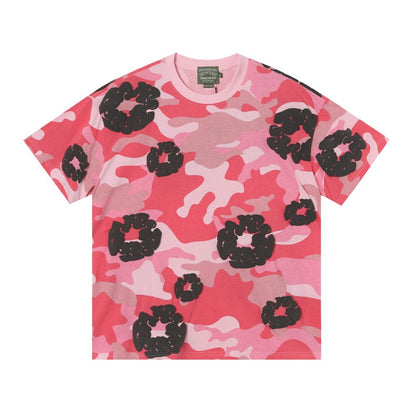 Camouflage Print Sweatshirt and Pants Set