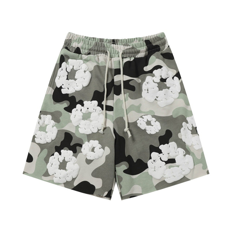 Camouflage Print Sweatshirt and Pants Set