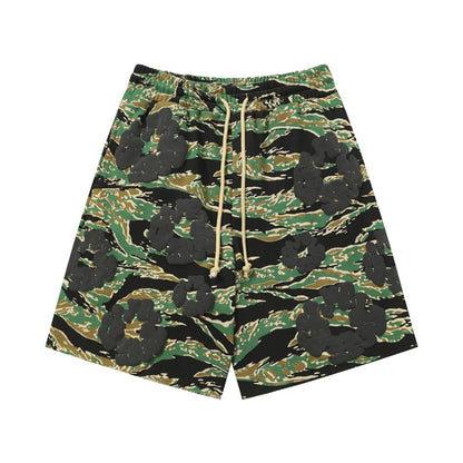 Camouflage Print Sweatshirt and Pants Set