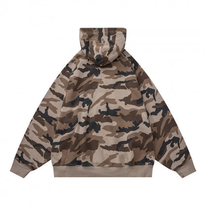 Camouflage pullover hoodie