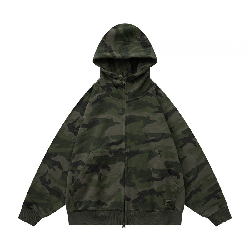 Camouflage pullover hoodie