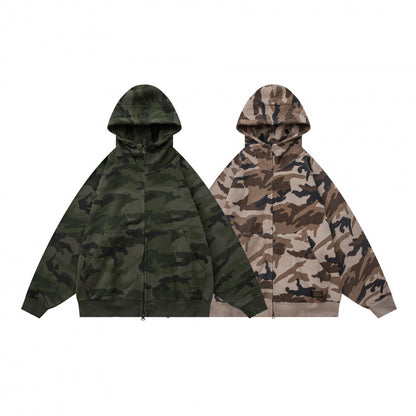 Camouflage pullover hoodie