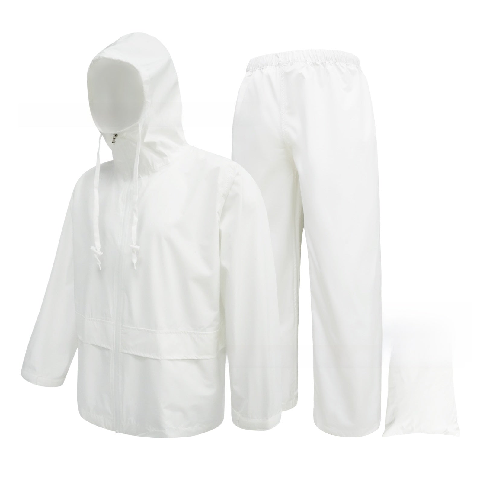 Camouflage raincoat and rain pants