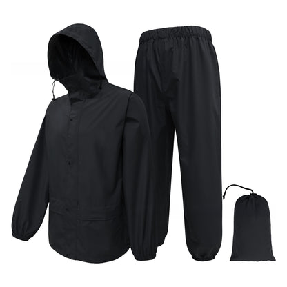 Camouflage raincoat and rain pants