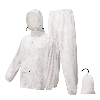 Camouflage raincoat and rain pants