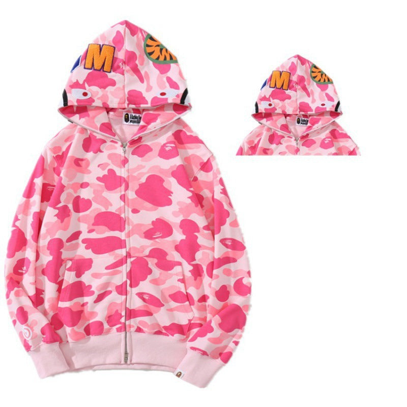 Camouflage Shark Print Sweatshirt