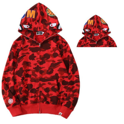 Camouflage Shark Print Sweatshirt
