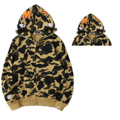 Camouflage Shark Print Sweatshirt