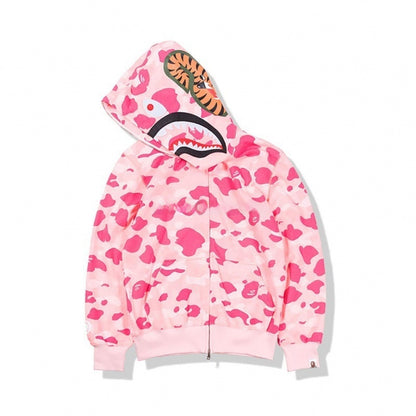 Camouflage Shark Print Sweatshirt