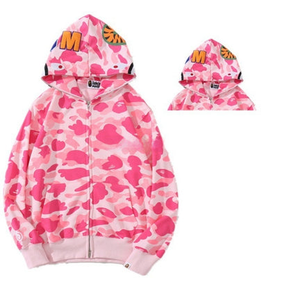 Camouflage Shark Print Sweatshirt