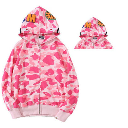 Camouflage Shark Print Sweatshirt