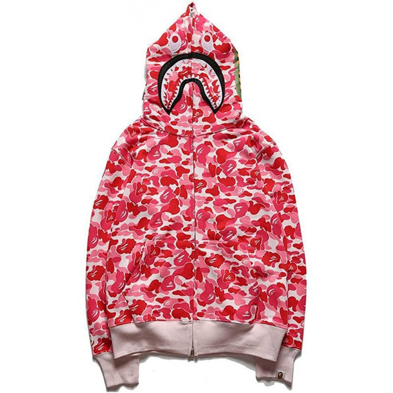 Camouflage Shark Print Sweatshirt