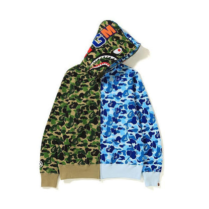 Camouflage Shark Print Sweatshirt