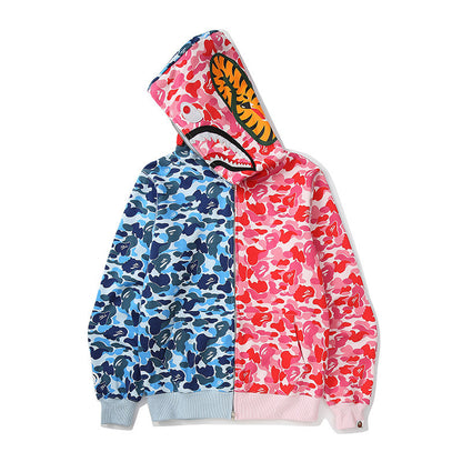 Camouflage Shark Print Sweatshirt